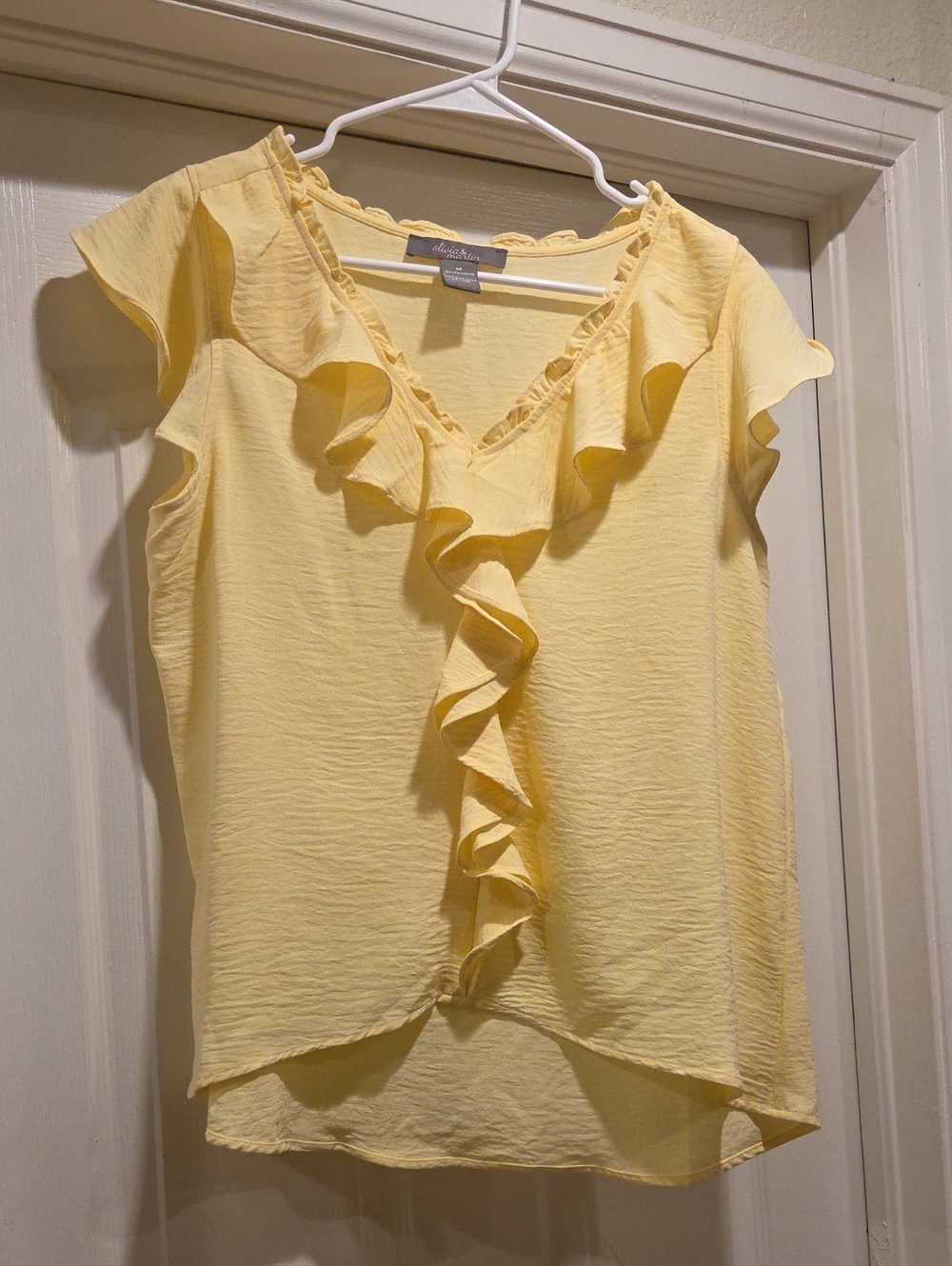Pretty Yellow Ruffle Top - Picture 10 of 10